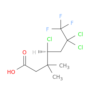 Heptanoic acid, 4,6,6-trichloro-7,7,7-trifluoro-3,3-dimethyl-, (4S)-