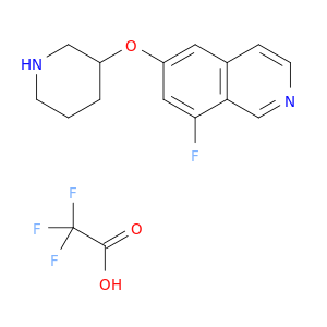 Isoquinoline, 8-fluoro-6-(3-piperidinyloxy)-, 2,2,2-trifluoroacetate (1:1)