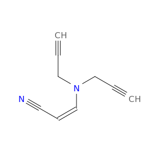 2-Propenenitrile, 3-(di-2-propynylamino)-, (Z)-