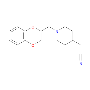 4-Piperidineacetonitrile, 1-[(2,3-dihydro-1,4-benzodioxin-2-yl)methyl]-