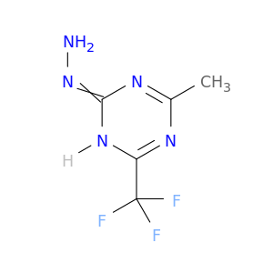 1,3,5-Triazin-2(1H)-one, 4-methyl-6-(trifluoromethyl)-, hydrazone