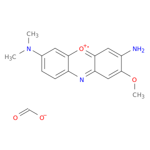 苯氧吡啶-5-Ium,3-氨基-7-(二甲基氨基)-2-甲氧基-,甲酸盐(1：1)