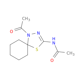 Acetamide, N-(1-acetyl-4-thia-1,2-diazaspiro[4.5]dec-2-en-3-yl)-