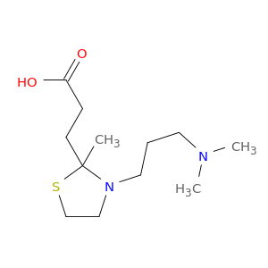 2-Thiazolidinepropanoic acid, 3-[3-(dimethylamino)propyl]-2-methyl-