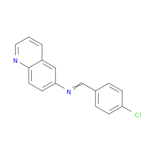 6-Quinolinamine, N-[(4-chlorophenyl)methylene]-