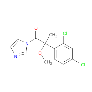 1H-Imidazole, 1-[2-(2,4-dichlorophenyl)-2-methoxy-1-oxopropyl]-