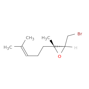 Oxirane, 3-(bromomethyl)-2-methyl-2-(4-methyl-3-pentenyl)-, (2R,3S)-