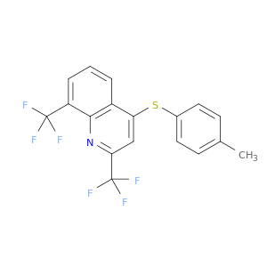 Quinoline, 4-[(4-methylphenyl)thio]-2,8-bis(trifluoromethyl)-