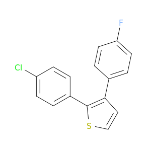 Thiophene, 2-(4-chlorophenyl)-3-(4-fluorophenyl)-