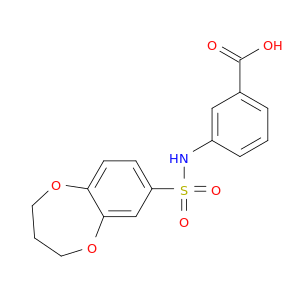 3-(3,4-Dihydro-2H-1,5-benzodioxepine-7-sulfonamido)benzoic acid