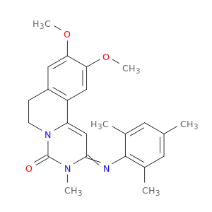 (2e)-2-(mesitylimino)-9,10-dimethoxy-3-methyl-2,3,6,7-tetrahydro-4h-pyrimido[6,1-a]isoquinolin-4-one