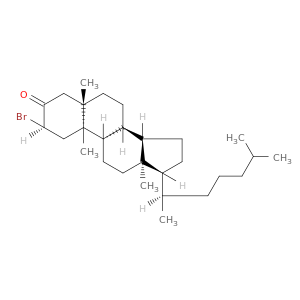 5a-Cholestan-3-one, 2a-bromo-5-methyl- (7CI,8CI)