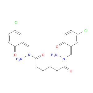N1,N6-BIS[(Z)-(3-CHLORO-6-OXO-1-CYCLOHEXA-2,4-DIENYLIDENE)METHYL]HEXANEDIHYDRAZIDE