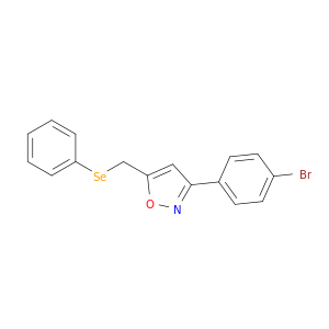 Isoxazole, 3-(4-bromophenyl)-5-[(phenylseleno)methyl]-