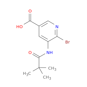 3-吡啶羧酸,6-溴-5-[(2,2-二甲基-1-氧丙基)氨基]-