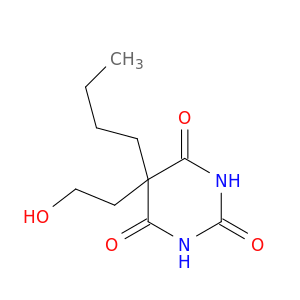 2,4,6(1H,3H,5H)-Pyrimidinetrione, 5-butyl-5-(2-hydroxyethyl)-