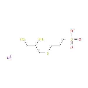 1-Propanesulfonic acid,3-[(2,3-dimercaptopropyl)thio]-, sodium salt (1:1)