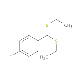 Benzene, 1-[bis(ethylthio)methyl]-4-fluoro-