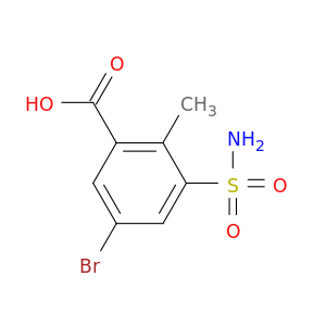 苯甲酸,3-(氨磺酰基)-5-溴-2-甲基-