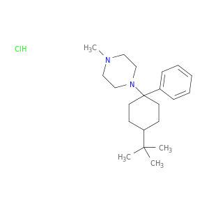 1-(4-tert-butyl-1-phenylcyclohexyl)-4-methylpiperazine hydrochloride(1:1)