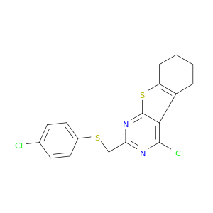 4-氯-2-[[(4-氯苯基)硫代]甲基]-5,6,7,8-四氢[1]苯并噻吩[2,3-D]嘧啶