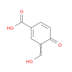 1,5-Cyclohexadiene-1-carboxylic acid, 3-(hydroxymethylene)-4-oxo-