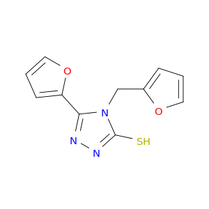 5-(Furan-2-yl)-4-(furan-2-ylmethyl)-4H-1,2,4-triazole-3-thiol