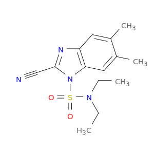 1H-Benzimidazole-1-sulfonamide, 2-cyano-N,N-diethyl-5,6-dimethyl-