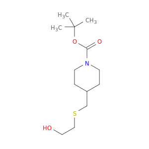 4-(2-羟基-乙基硫基甲基)-哌啶-1-羧酸叔丁酯