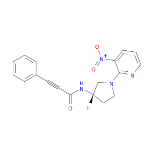 2-Propynamide, N-[(3S)-1-(3-nitro-2-pyridinyl)-3-pyrrolidinyl]-3-phenyl-