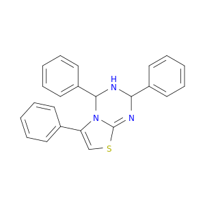 2H-Thiazolo[3,2-a]-1,3,5-triazine, 3,4-dihydro-2,4,6-triphenyl-