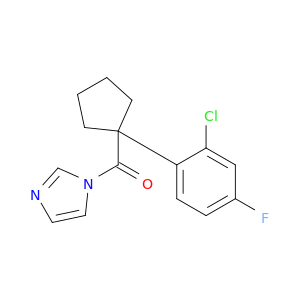 1H-Imidazole, 1-[[1-(2-chloro-4-fluorophenyl)cyclopentyl]carbonyl]-