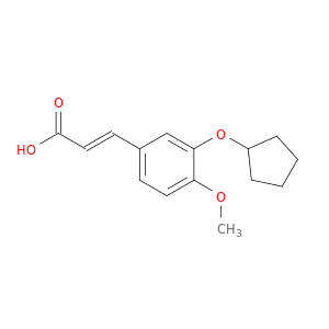 2-Propenoic acid, 3-[3-(cyclopentyloxy)-4-methoxyphenyl]-, (2E)-