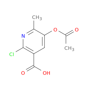 3-Pyridinecarboxylic acid, 5-(acetyloxy)-2-chloro-6-methyl-
