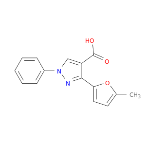 3-(5-Methylfuran-2-yl)-1-phenyl-1H-pyrazole-4-carboxylic Acid