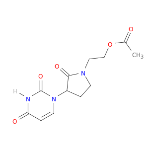 2,4(1H,3H)-Pyrimidinedione,1-[1-[2-(acetyloxy)ethyl]-2-oxo-3-pyrrolidinyl]-