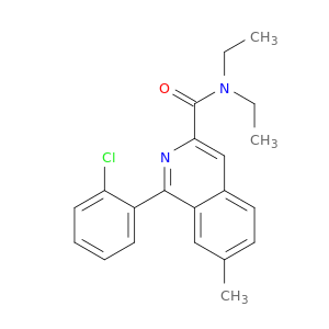 3-Isoquinolinecarboxamide, 1-(2-chlorophenyl)-N,N-diethyl-7-methyl-