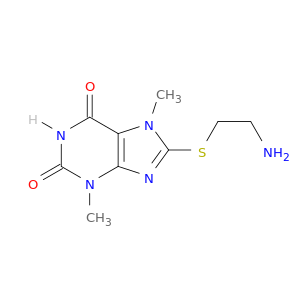 1H-Purine-2,6-dione,8-[(2-aminoethyl)thio]-3,7-dihydro-3,7-dimethyl-