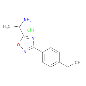 1-[3-(4-ethylphenyl)-1,2,4-oxadiazol-5-yl]ethan-1-amine hydrochloride