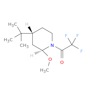 Piperidine, 4-(1,1-dimethylethyl)-2-methoxy-1-(trifluoroacetyl)-, trans-