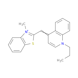 Benzothiazolium, 3-methyl-2-[(1-propyl-4(1H)-quinolinylidene)methyl]-