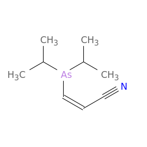 2-Propenenitrile, 3-[bis(1-methylethyl)arsino]-, (Z)-