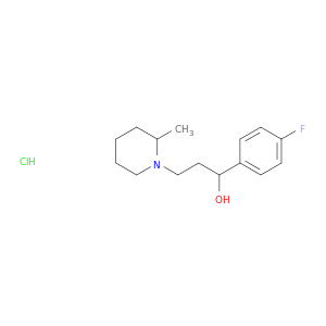 1-Piperidinepropanol, a-(4-fluorophenyl)-2-methyl-,hydrochloride (1:1)