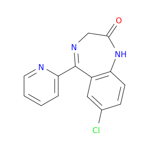 7-chloro-5-(pyridin-2-yl)-1,3-dihydro-2h-1,4-benzodiazepin-2-one