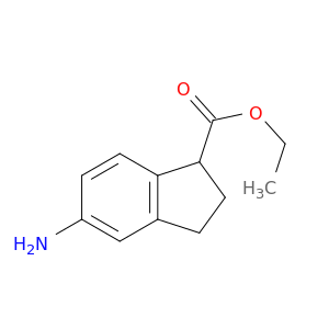 1H-Indene-1-carboxylic acid, 5-amino-2,3-dihydro-, ethyl ester