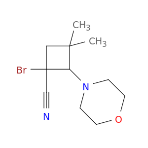 Cyclobutanecarbonitrile, 1-bromo-3,3-dimethyl-2-(4-morpholinyl)-