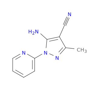 1H-Pyrazole-4-carbonitrile, 5-amino-3-methyl-1-(2-pyridinyl)-