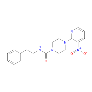 1-Piperazinecarboxamide, 4-(3-nitro-2-pyridinyl)-N-(2-phenylethyl)-