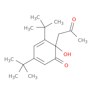 3,5-di-tert-butyl-6-hydroxy-6-(2-oxopropyl)cyclohexa-2,4-dien-1-one