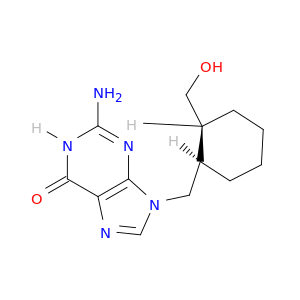 6H-Purin-6-one,2-amino-1,9-dihydro-9-[[(1R,2S)-2-(hydroxymethyl)cyclohexyl]methyl]-, rel-